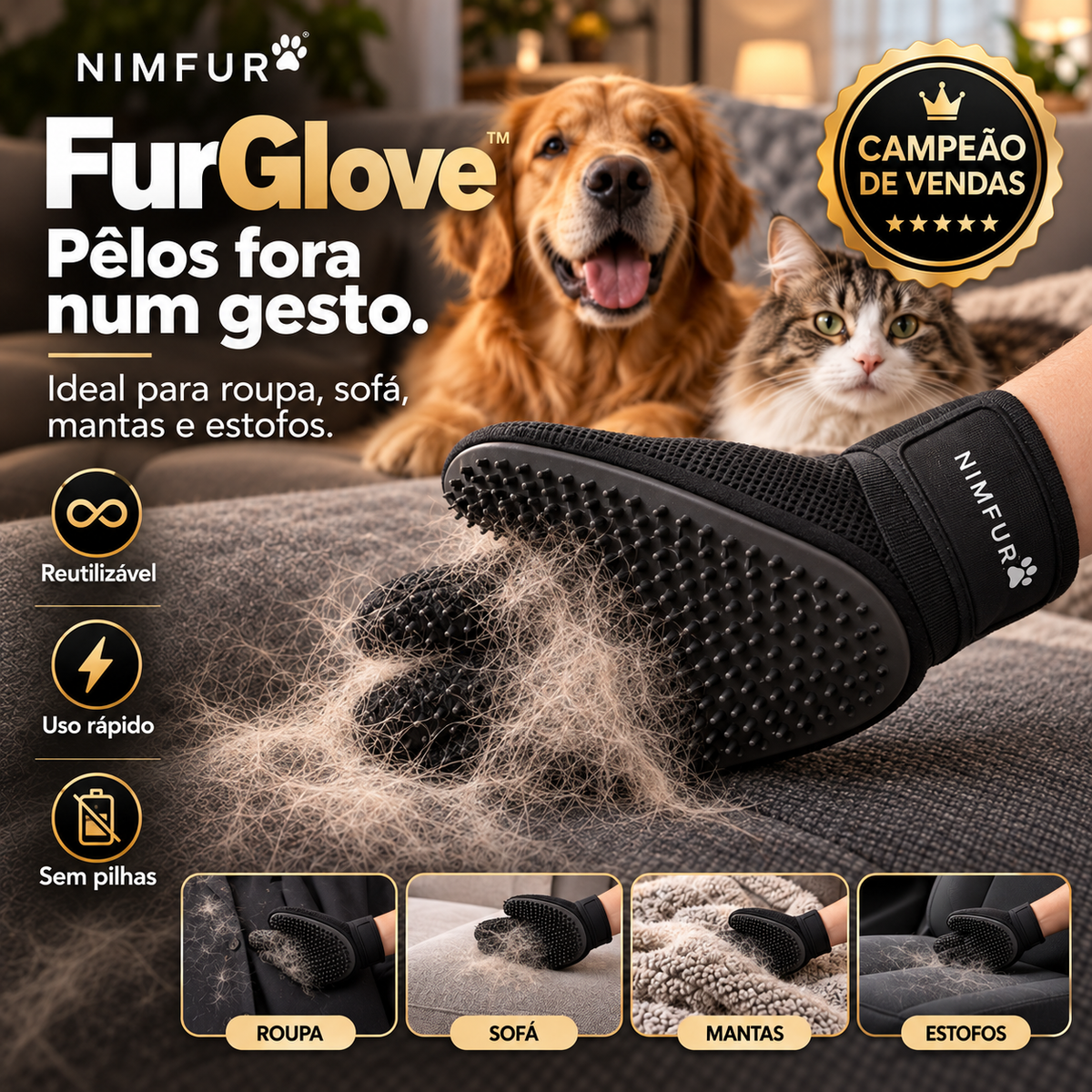 NIMFUR FurGlove - imagem promocional premium