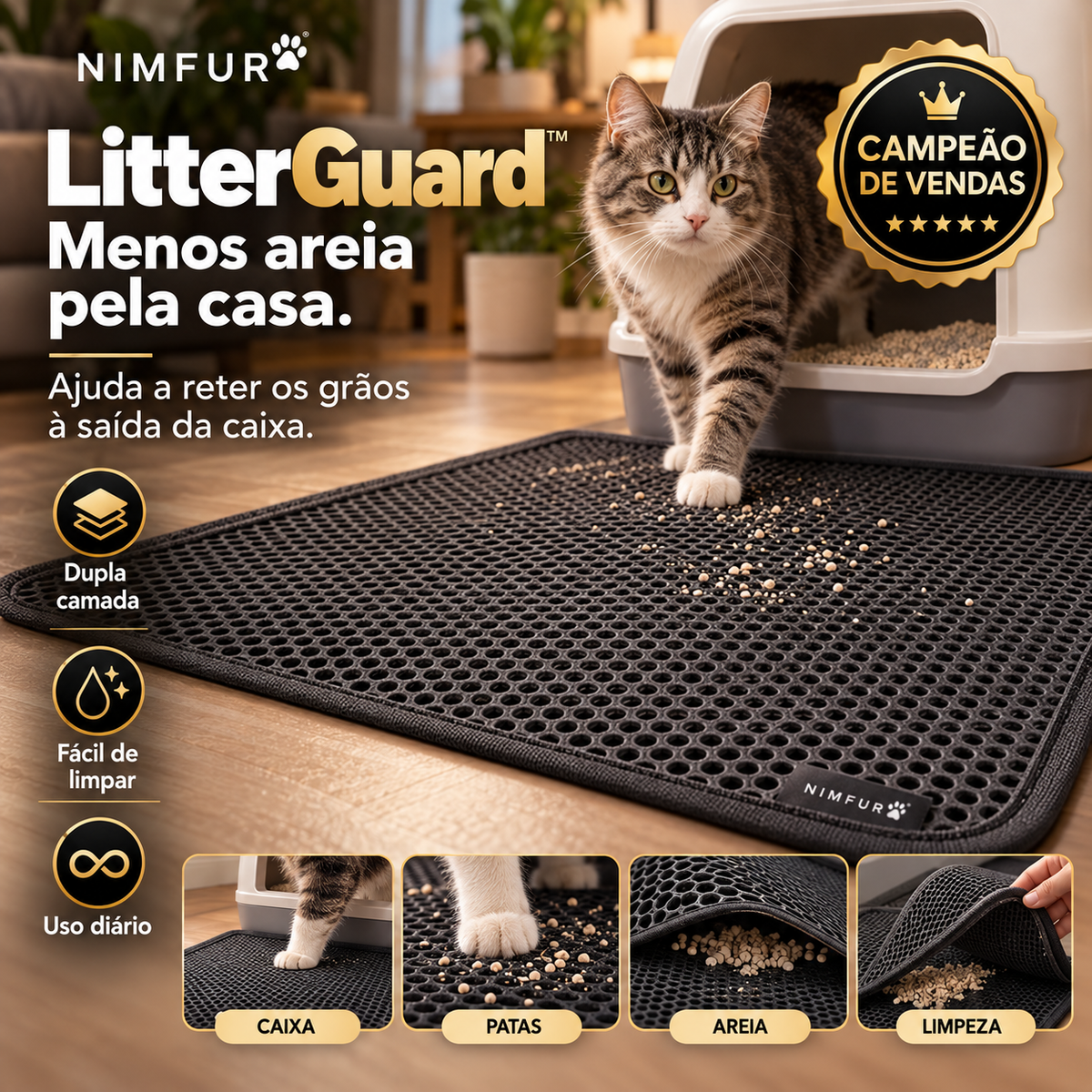 NIMFUR LitterGuard - imagem promocional premium