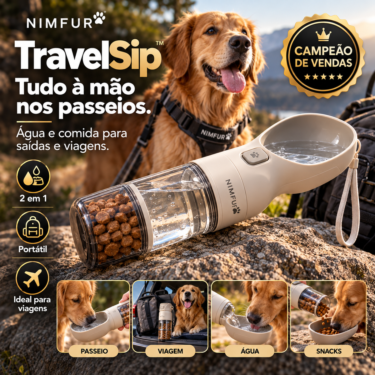 NIMFUR TravelSip - imagem promocional premium